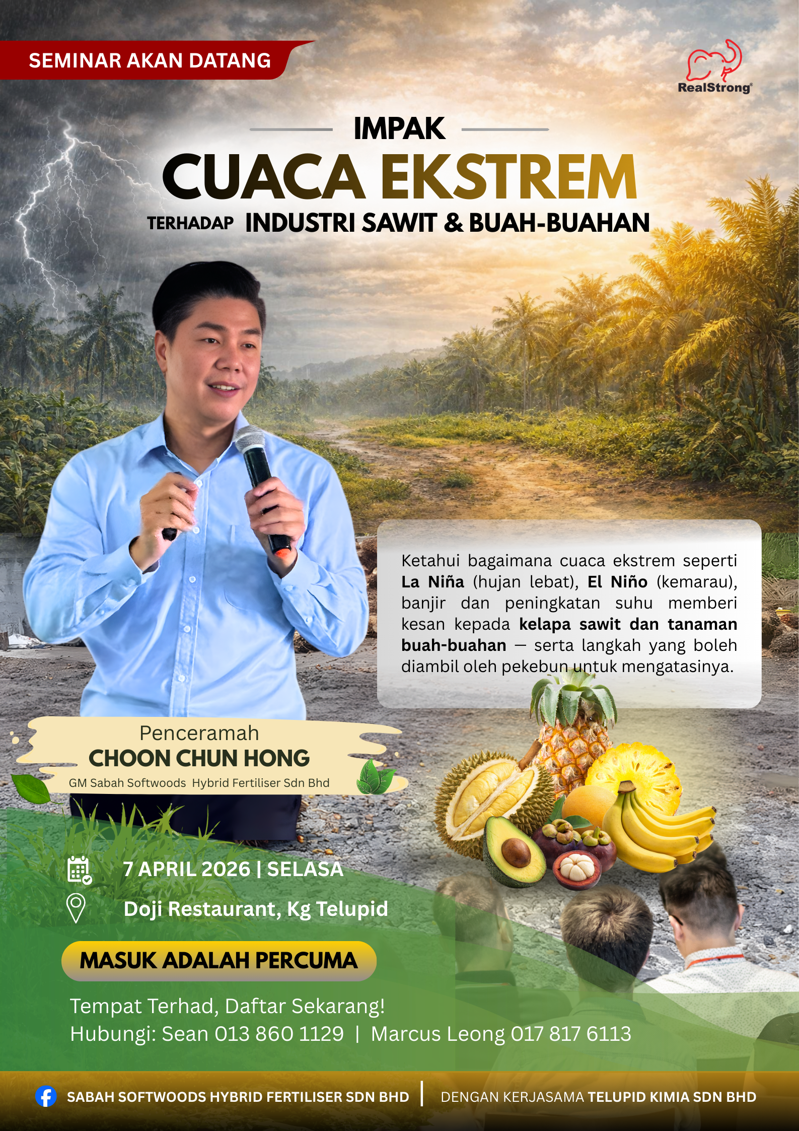 Seminar Oil Palm, Telupid | 7hb April 2026